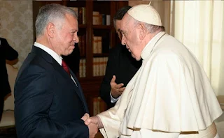 Jordanian royals meet Pope Francis in Vatican