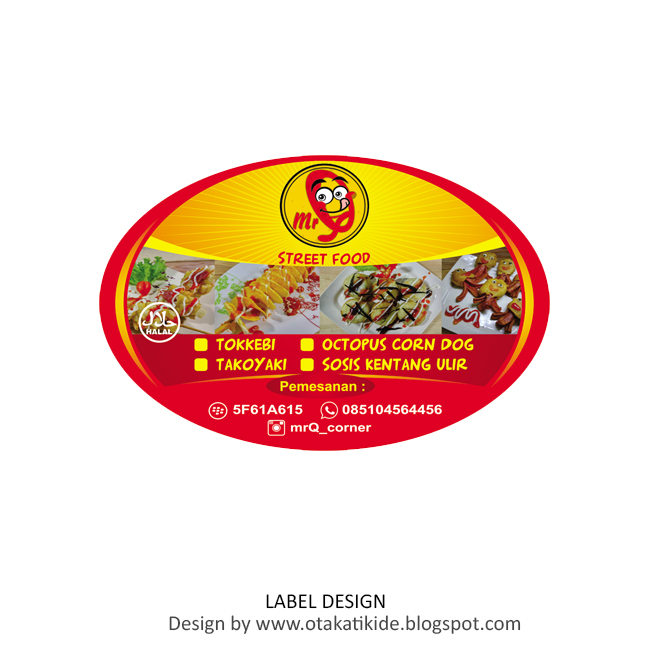  Label  Makanan  Street Foodjasa desain  kemasan produk ukm 