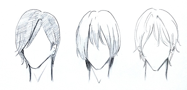  Cara  menggambar rambut  manga cowok MAYAGAMI