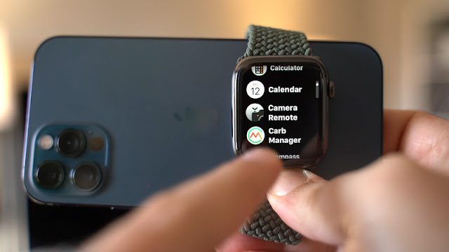 sử dụng apple watch làm kính ngắm cho iphone