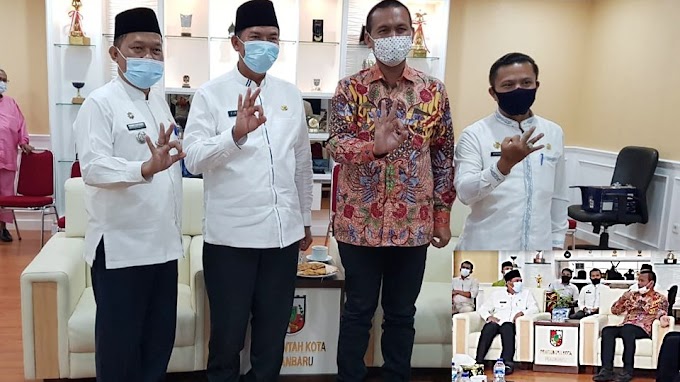 Walikota Pariaman Genius Umar Bersaturahmi Ke Walikota Pekanbaru