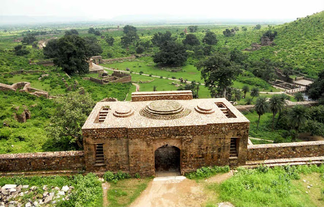 View of Bhangarh Area from the mysterious Bhangarh Fort