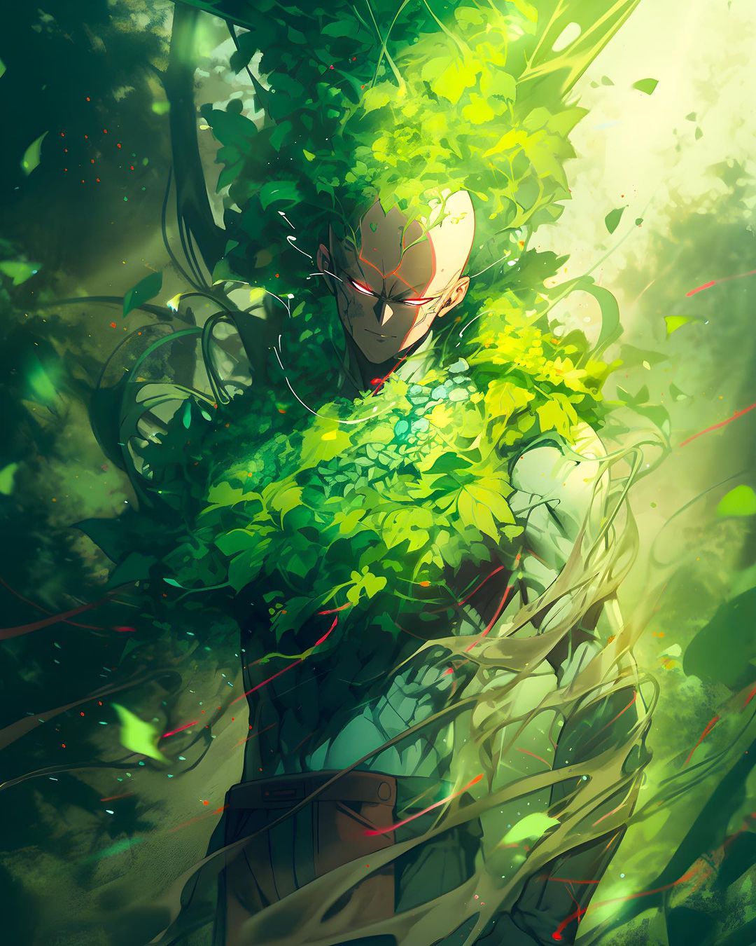 AI Art: Saitama (ONE PUNCH MAN) Villain mode by @Arazhulo0976