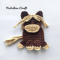 PATRON APLIQUE CABALLO DE CROCHET