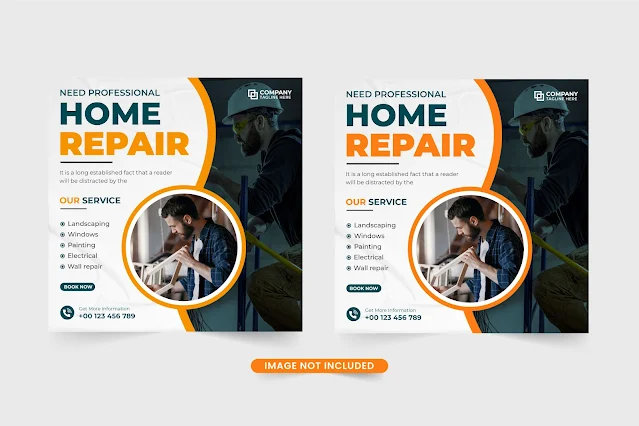 House construction service template free download