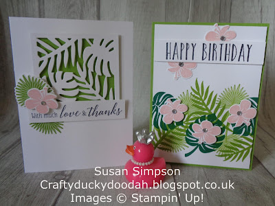 #lovemyjob, #stampinupuk, Craftyduckydoodah!, July 2018 Coffee & Cards Project, Stampin' Up! UK Independent  Demonstrator Susan Simpson, Supplies available 24/7 from my online store, Tropical Chic, 