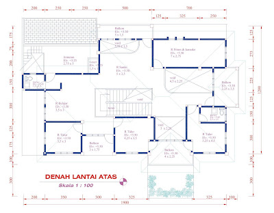 rumah dan inspirasinya Gambar  denah rumah prespektiv 4