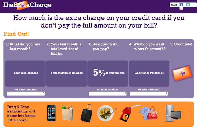 The extra charge in your credit card online app