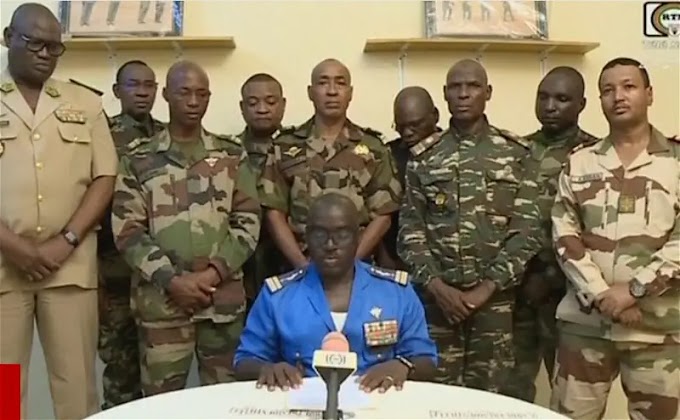 Soldiers declare coup in Niger Republic on national TV