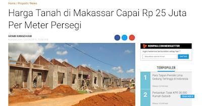 harga tanah di Makassar