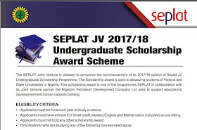 NPDC/SEPLAT scholarship Scheme