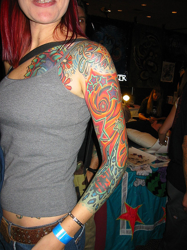 pretty cross tattoos girl arm sleeve tattoo asian rose tattoo