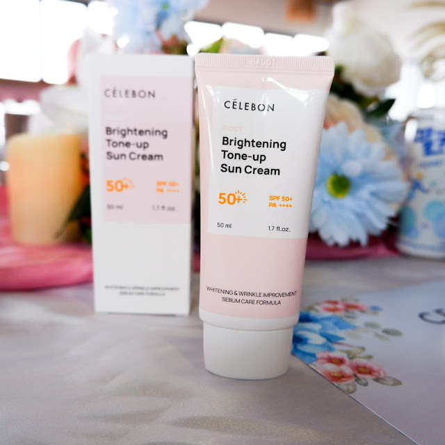 Review Sunscreen Celebon Korea Brightening Tone Up Sun Cream dan Airy Fit Sun Essence