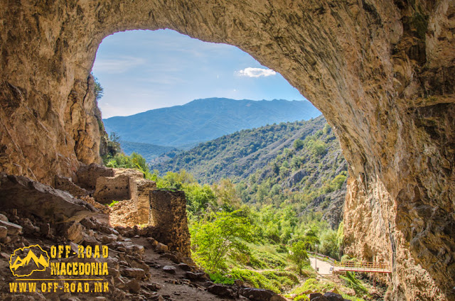 View from the interior of Peshna cave, Makedonski Brod, Macedonia 