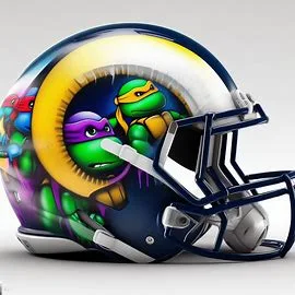 Los Angeles Rams TMNT Concept Helmet