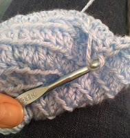 ProsperityStuff: Blue Crochet Baby Cocoon