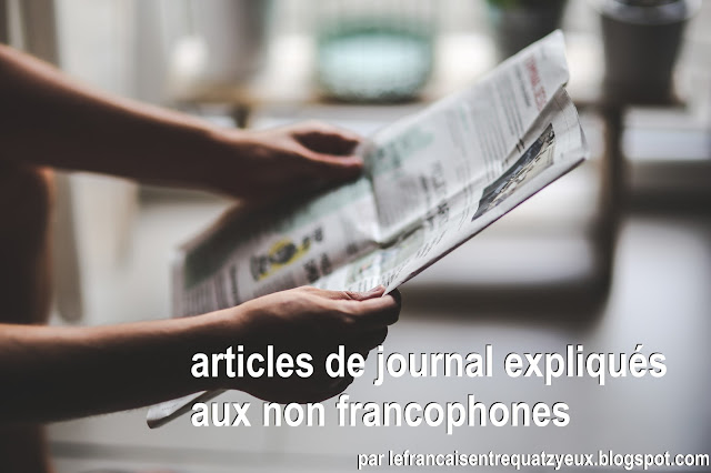 articles de journal expliqués étudier français