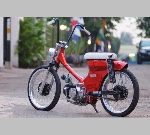 Foto modifikasi sepeda motor honda  c70  c700 modif jok dan 