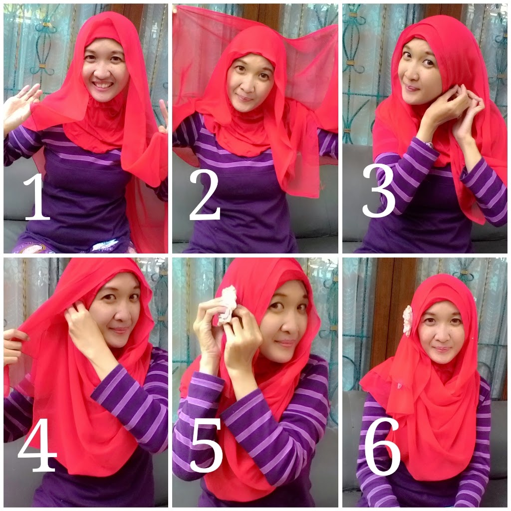 25 Gambarnya Tutorial Hijab Paris Bertumpuk Terlengkap Tutorial