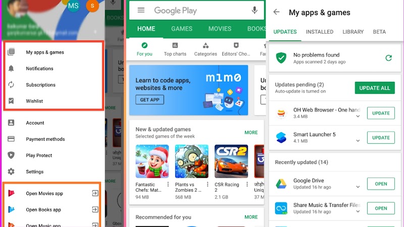 Google is redesign the Google playstore app 