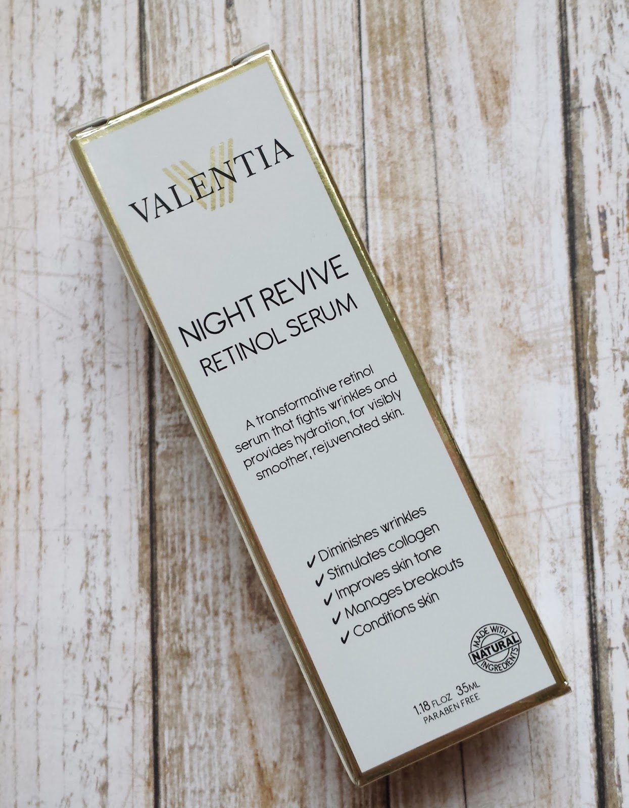 Valentia Night Revive Retinol Serum Review