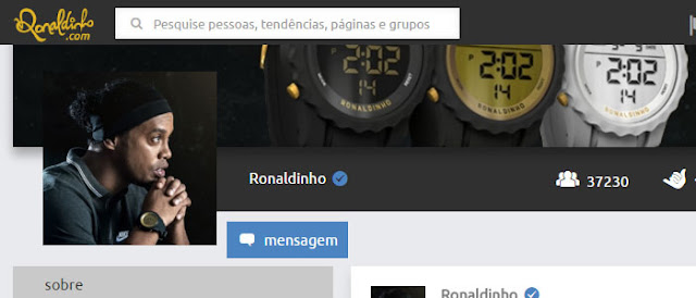 Jogador Ronaldinho Gaúcho lança a sua própria rede social a: Ronaldinho.com