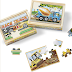 Melissa & Doug Construction Vehicles 4-in-1 Wooden Jigsaw Puzzles - Educational Toy for Kids (48 pcs)