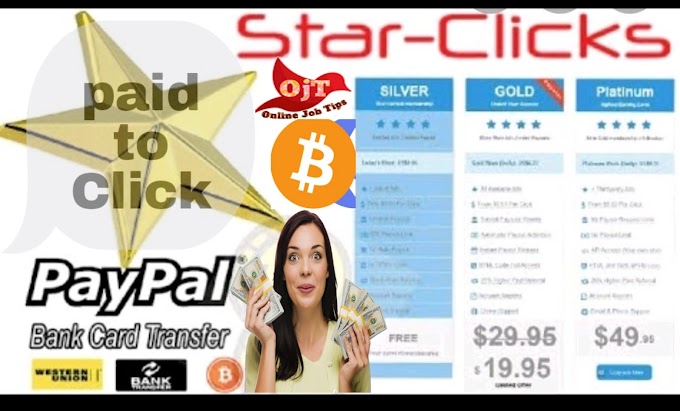 How to earn money online from home with Star Clicks, Reviews 2020 | Payments via Bitcoin, PayPal, Bank Transfer or Western Union