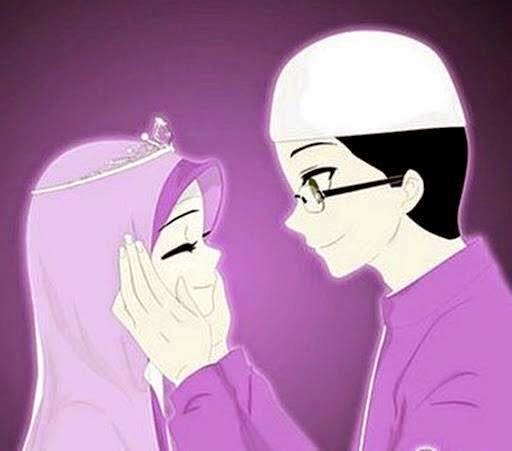 KUMPULAN GAMBAR  KARTUN  ROMANTIS ISLAMI  Wallpaper Cinta 