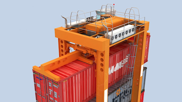 Straddle Carrier 3d Model