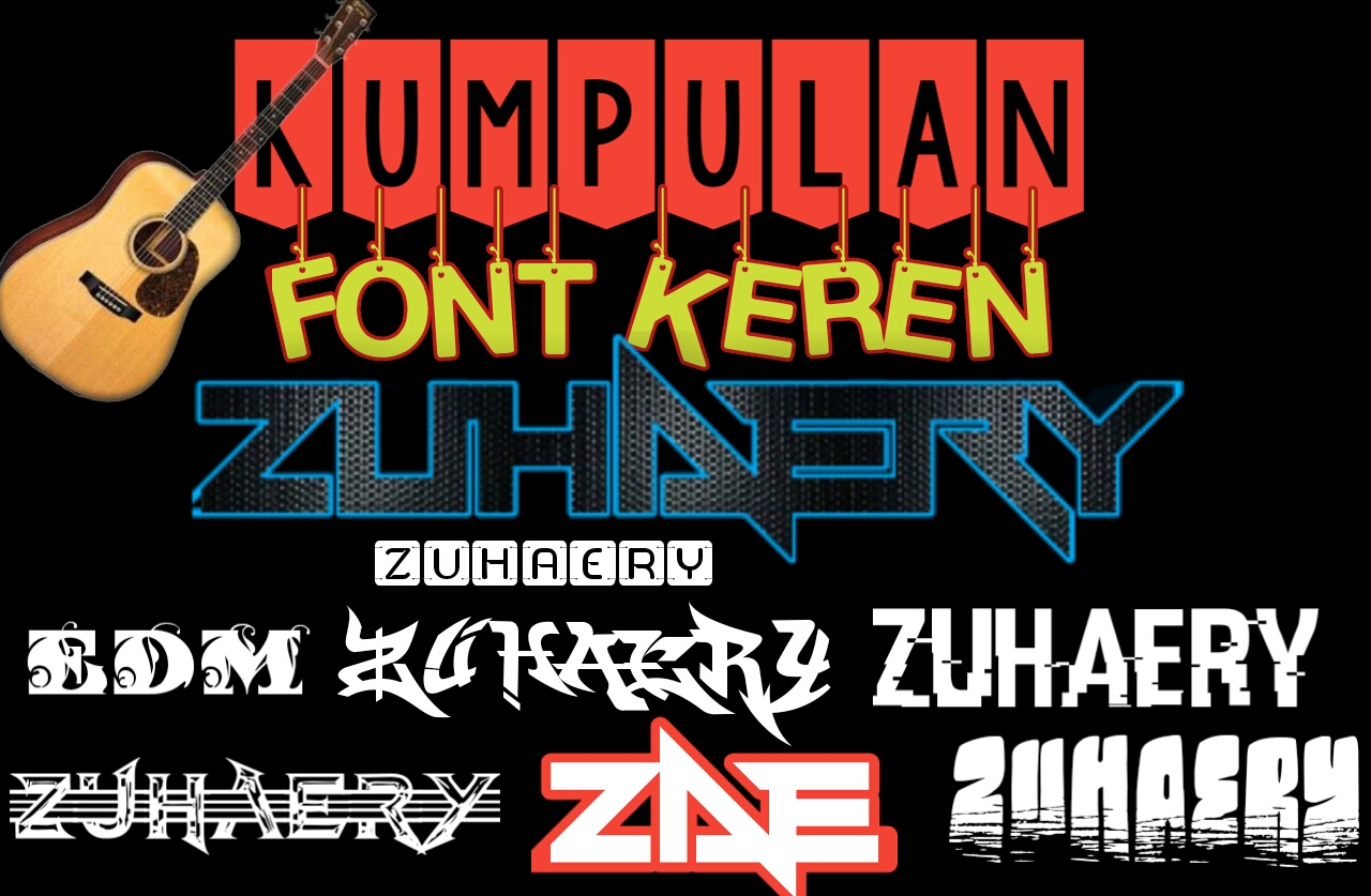 Kumpulan FONT Keren Buat Editor Di Picsay Pro Dan Pixellab Part 2