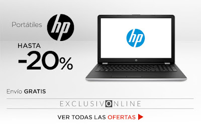 Mejores ofertas Hasta -20% en portátiles HP de El Corte Inglés