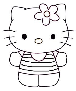 Mewarnai Gambar  Hello  Kitty  Free Download BLOG MEWARNAI