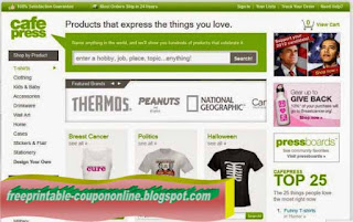 Free Printable CafePress Coupons