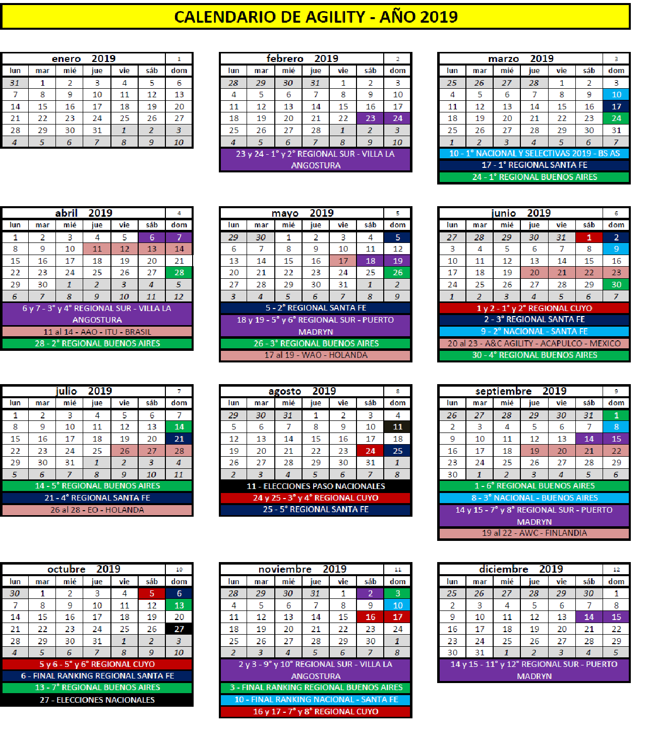 Calendario