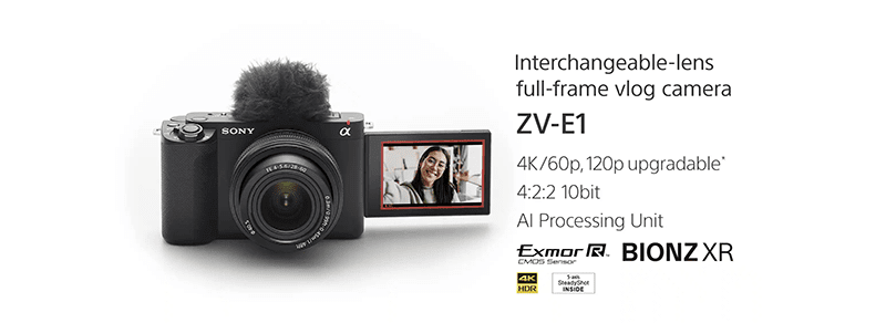 Sony ZV-E1, a compact 35mm full-frame camera for less