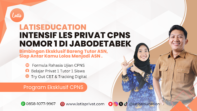 banner program les privat persiapan cpns by latis privat