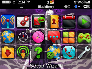 Blackberry Bold 9700 Naruto Free Theme Application Screen