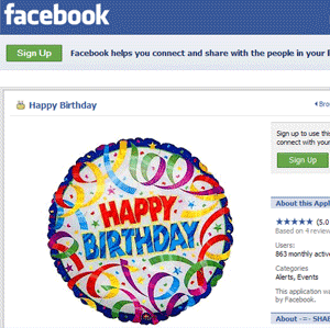 happy birthday facebook