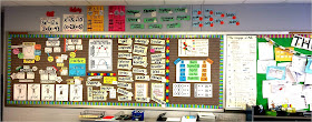 high school math word wall and the fridge bulletin board