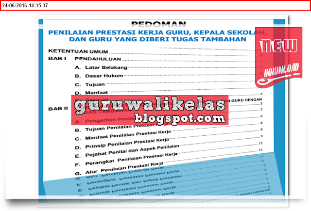 Download Pedoman SKP Untuk Guru, Kepala Sekolah Yang Di Deri Tugas Tambahan Terbaru 2016/2017