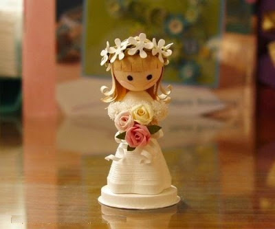 3d paper quilling wedding theme