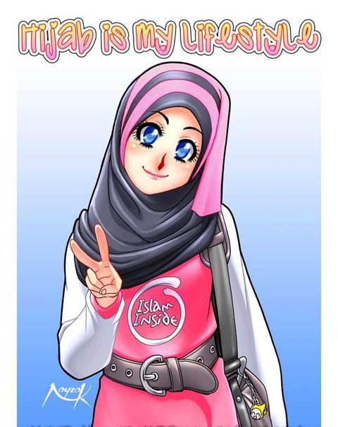 Kawasan Lynn Damya Koleksi Kartun  Muslimah Yang Menawan Hati
