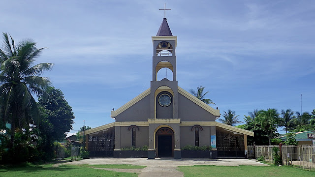 full frontal view of St. Anthony of Padua Parish Church in Mondragon Northern Samar