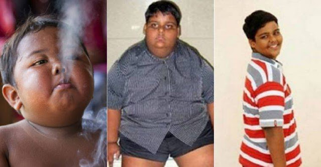 Antes e depois do garoto que fumava 40 cigarros por dia