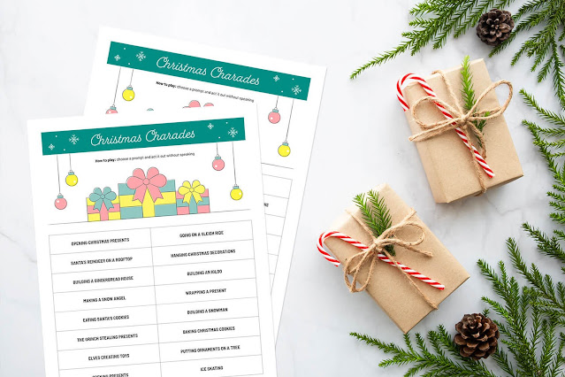 How to Have a Fun Christmas Game Night at Home - with free printables