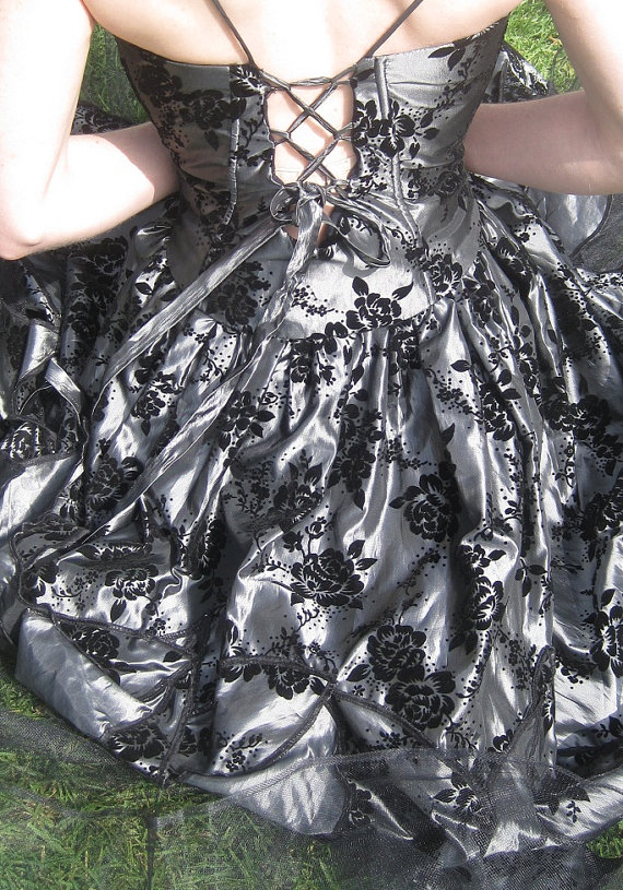 Fairy Ball Gown Gothic Wedding Dresses in Black Personalize Your Huge Day