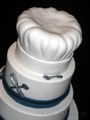 This interesting wedding cake is another glutenfree creation we've done in