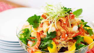 Mango and prawn salad Recipe | Healthy Seafood Recipe 