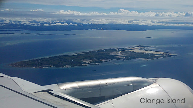 aerial view of Olango Island